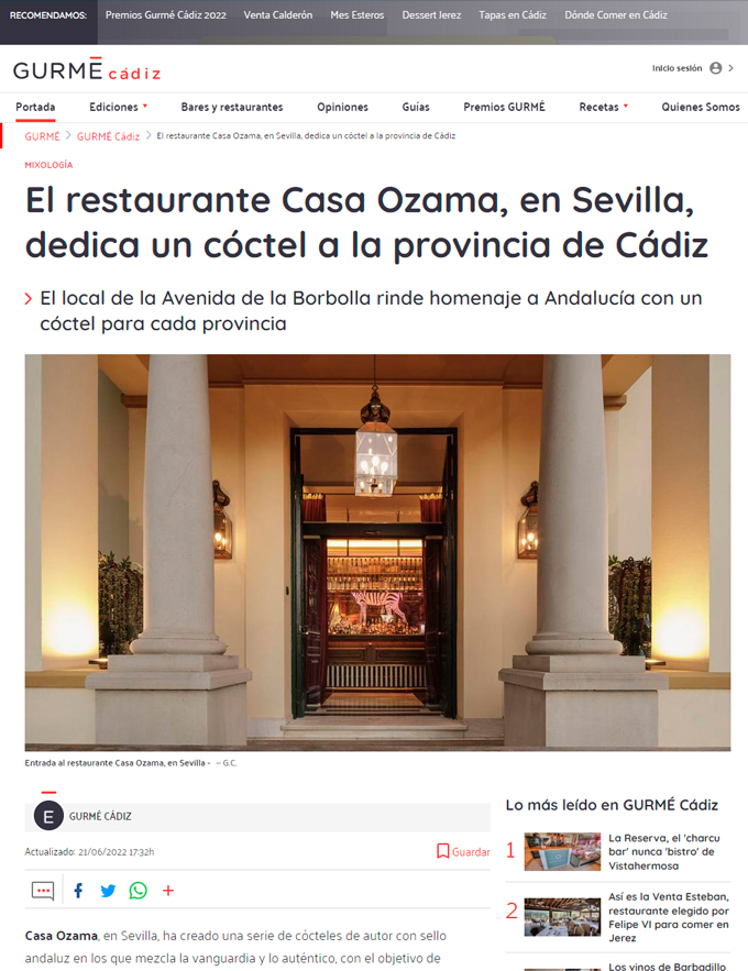 Gurmé Cádiz- 21/06/2022 