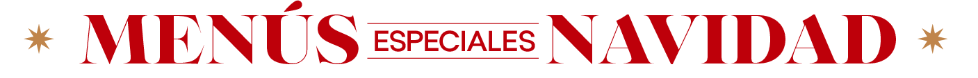 Menús especiales de Navidad